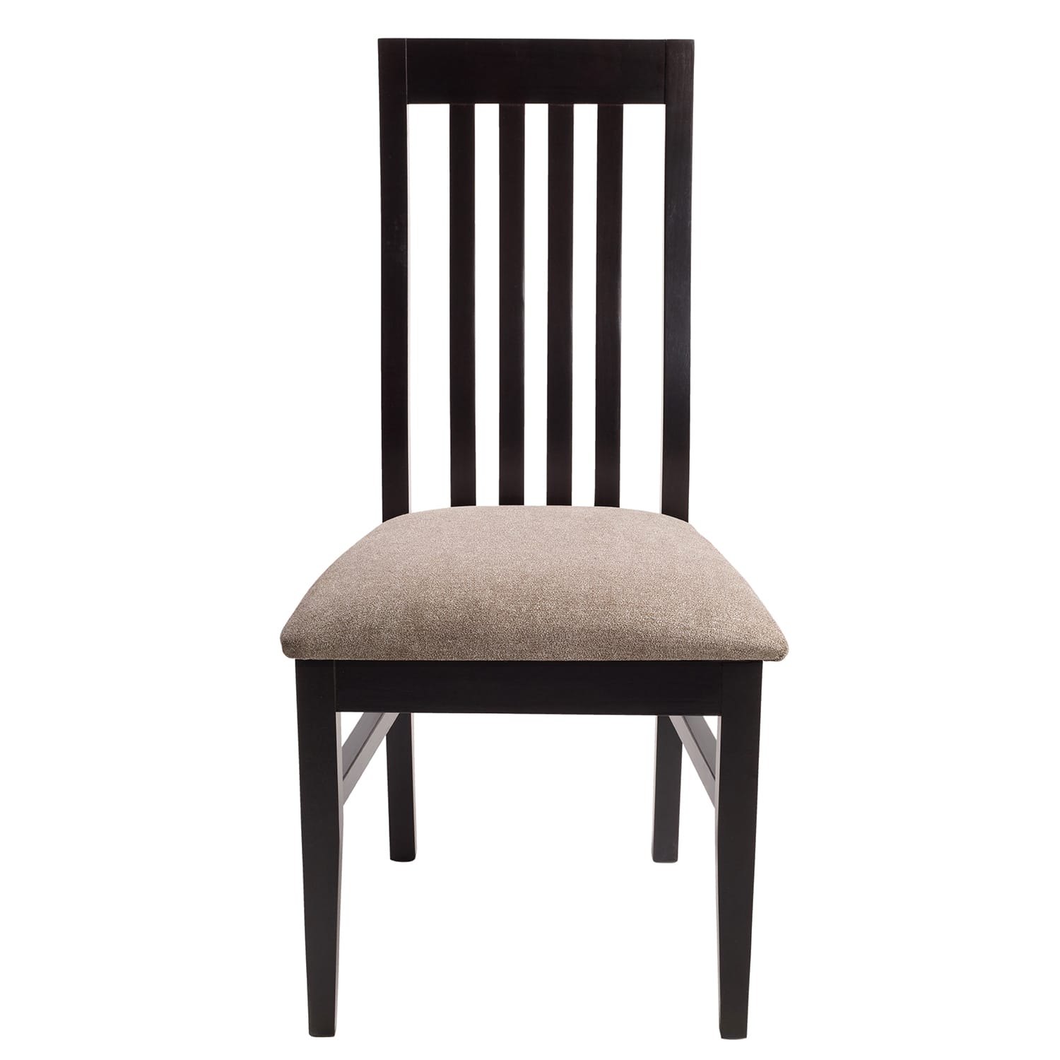 Pack 2 sillas Florencia color negro wengue tapiz café